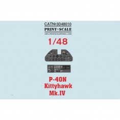 1/48 P-40N Kittyhawk Mk.IV Instrumental Panel 3D Decal