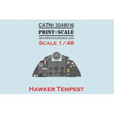 1/48 Hawker Tempest Instrument Panel 3D Decal