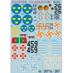 1/48 Gloster Gladiator Decals