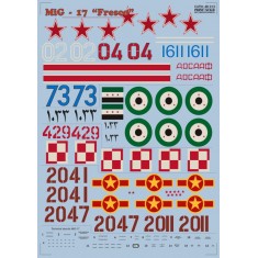 1/48 Mikoyan-Gurevich Mig-17 Fresco" Decals (Part 1) 