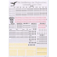 1/48 Die Markierung der Flugbomben.Luftwaffe 1930-1940 Decals