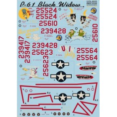 1/48 P-61 Black Widow (Part 2) Decals