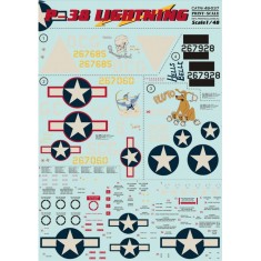 1/48 Lockheed P-38 Lightning (Part 2) Decals