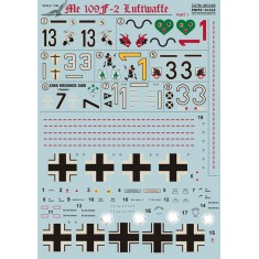 1/48 Messerschmitt Bf 109F-2 (Part 1) Decals