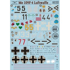 1/48 Messerschmitt Bf 109F-4 Luftwaffe Part 2 Decals
