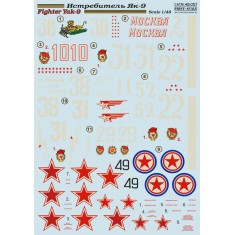 1/48 Yakovlev Yak-9 Fighter Decals