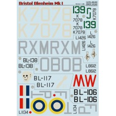 1/48 Wet Decals - Bristol Blenheim Mk.I (2 sheets)
