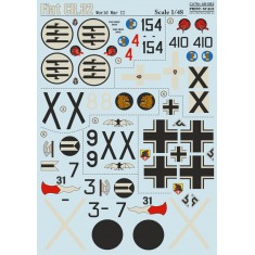 1/48 Wet Decals - WWII Fiat CR.32 (1 sheet)