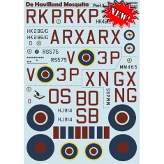 1/48 Wet Decals - De Havilland Mosquito Part 2 (1 sheet)