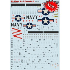 1/48 US Navy A-7 Corsair ll Techical Stencils