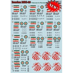 1/48 Iranian MIG-29 Fulcrum in Persian Service Decals