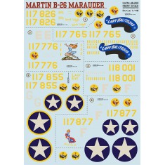 Decals for 1/48 Martin Marauder B-26B-MA
