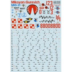 Decals for 1/48 Polish Air Force Mikoyan-Gurevich MiG-21 Part 2