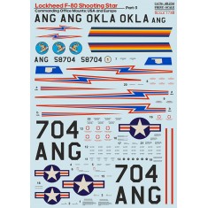 1/48 Lockheed F-80 Shooting Star Water-slide Decal Part-3