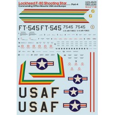 Decal for 1/48 Lockheed F-80 Shooting Star Part 4