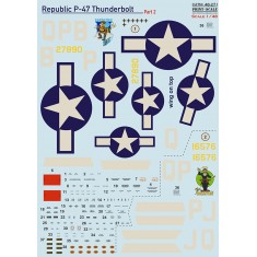 Decal for 1/48 Republic P-47 Thunderbolt Part 2