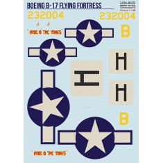 Decal for 1/48 Boeing B-17 Flying Fortress