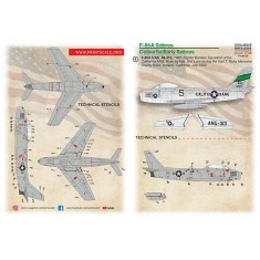1/48 F-86A Colourful Early Sabres Decal Part 3 - 5 NA 48-313