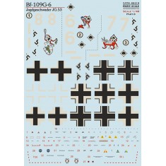 1/48 Messerschmitt Bf-109G-6. Jagdgeschwader JG.53 Decal Part 3