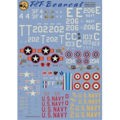 1/72 Grumman F8F Bearcat Decals