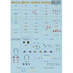 1/72 German Panzer Division Marking Decals