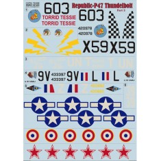 1/72 Republic P-47 Thunderbolt (Part 2) Decals