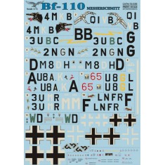 1/72 Messerschmitt Bf 110 Decals