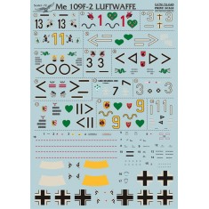 1/72 Messerschmitt Bf109 F2 Decals