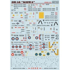 1/72 Kiowa Helicopter Decals