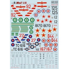 1/72 Mikoyan-Gurevich MiG-15 Decals