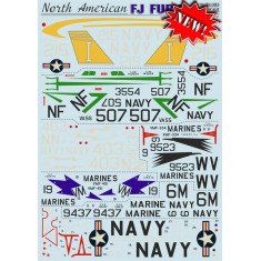 1/72 North American FJ Fury Decals