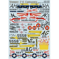1/72 Wet Decals - Vought F-8 Crusader (1 sheet)