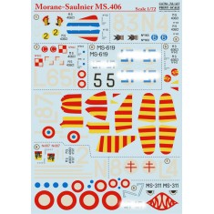 1/72 Morane-Saulnier MS.406 Decals