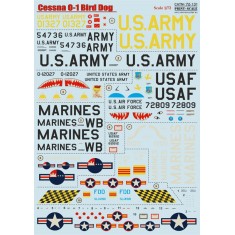 1/72 Cessna O-1 Bird Dog Decals