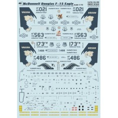 1/72 Wet Decals - McDonnell Douglas F-15 Eagle (1 sheet)