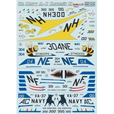 1/72 Wet Decals - US Navy Vought A-7 Corsair II Part 2
