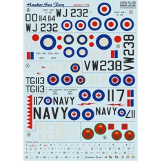 1/72 Wet Decals - Hawker Sea Fury