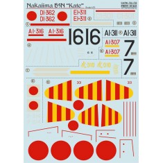 1/72 Wet Decals - Nakajima B5N Kate