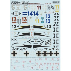1/72 Wet Decals - Focke-Wulf Fw-190 A7 / A8 Aces