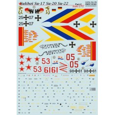 1/72 Wet Decals - Sukhoi Su-17 / Su-20 / Su-22 Part 2  