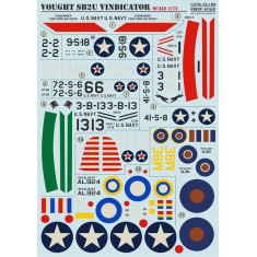 1/72 Wet Decals - Vought SB2U Vindicator