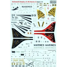 1/72 Wet Decals - McDonnell-Douglas AV-8B Harrier II