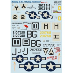 1/72 Boeing B-17 Flying Fortress Decals Part 2