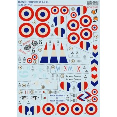 1/72 French Nieuport 10/11/16 Aces of WWI Decals