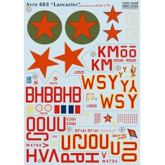1/72 Avro 683 Lancaster Decals 