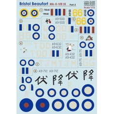 1/72 Bristol Beaufort Part.2 Decals (RAAF included)