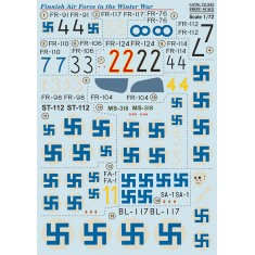 Decals for 1/72 Finnish Air Force in the Winter war