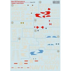 Decals for 1/72 Navy F9F-2 -3 Panthers in Combat over Korea