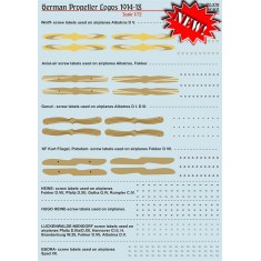 Decals for 1/72 WWI German Propellers Logos
