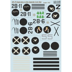 Decals for 1/72 Spanish Civil War Savoia-Marchetti SM-79